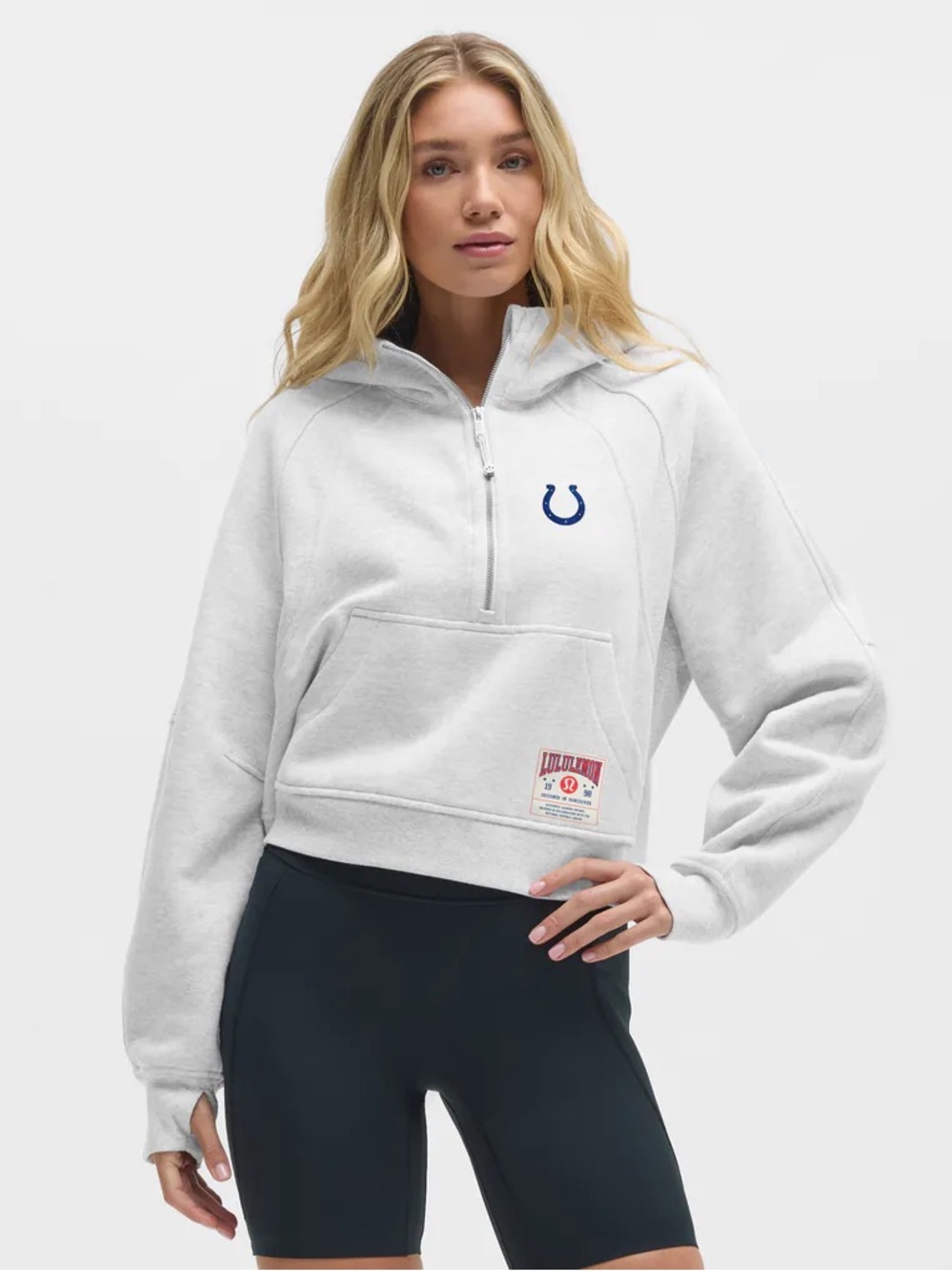 Indianapolis Colts lululemon Women's Scuba Oversized Half-Zip Hoodie M/L